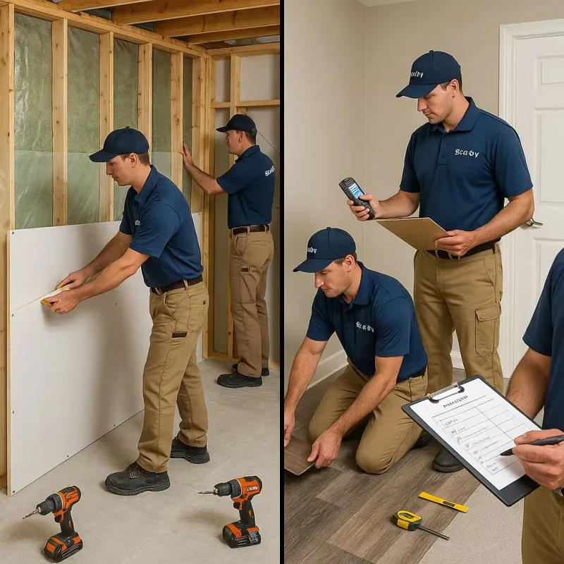 Repairs and Reconstruction process in New Ipswich, NH